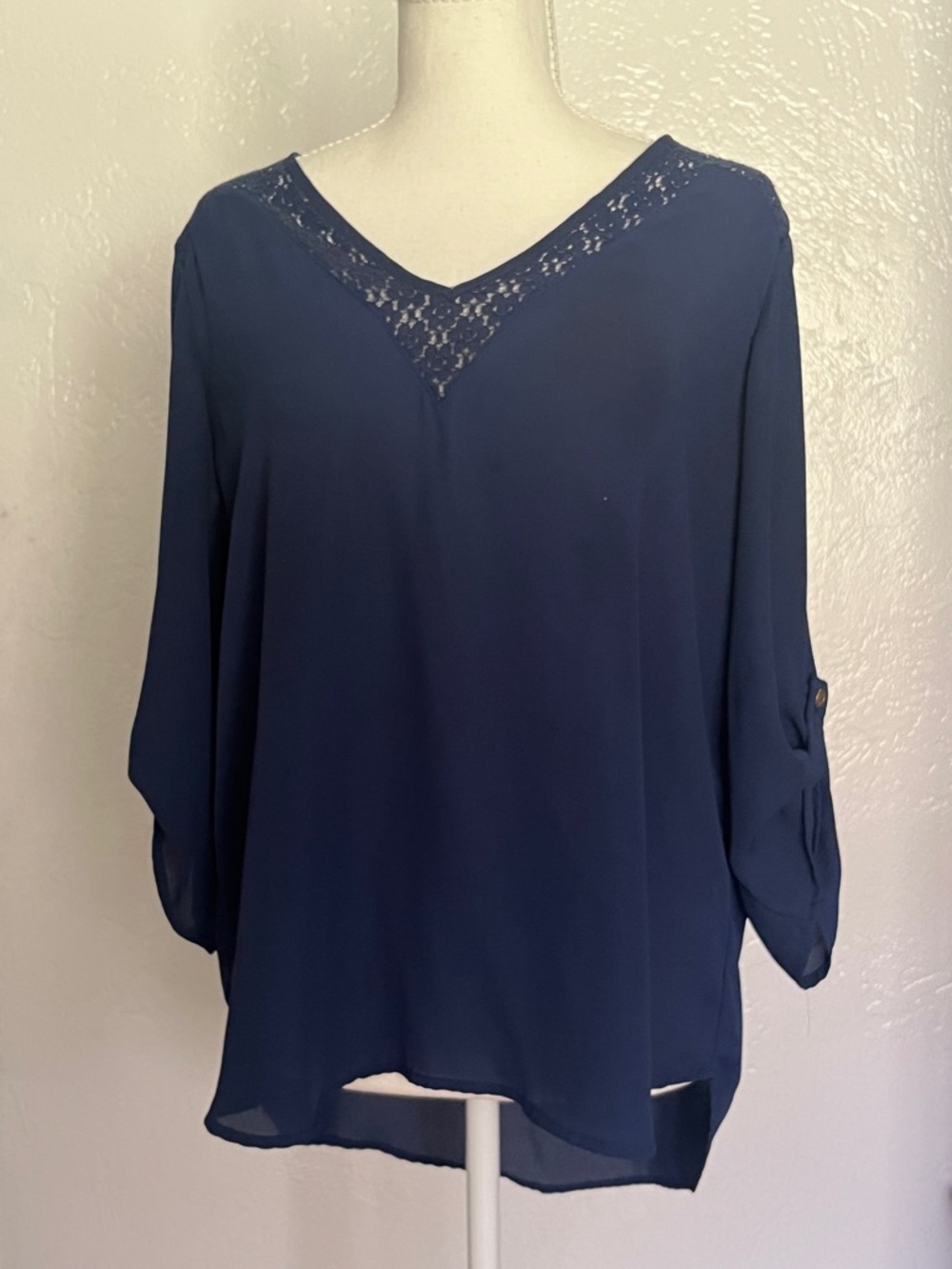 Papermoon navy blouse